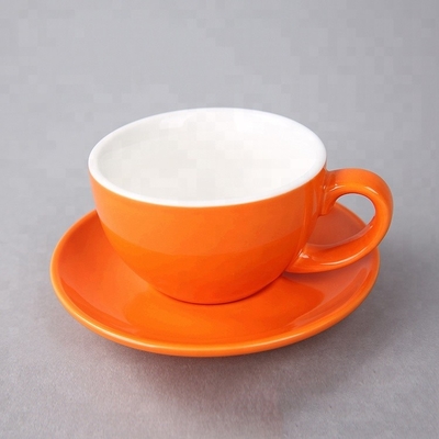 ถ้วยชามเครื่องปั้นดินเผาเซรามิกเอสเพรสโซ่ถ้วยพร้อมจานรองถ้วยกาแฟ mug