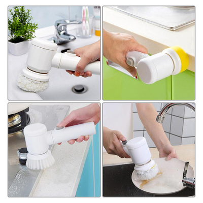 แปรงทำความสะอาดไฟฟ้า 3-in-1 Magic Battery Powered Scrubber สำหรับห้องครัว