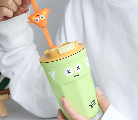 400ml Double Wall 316 Stainless Steel Vacuum Mug with Strap