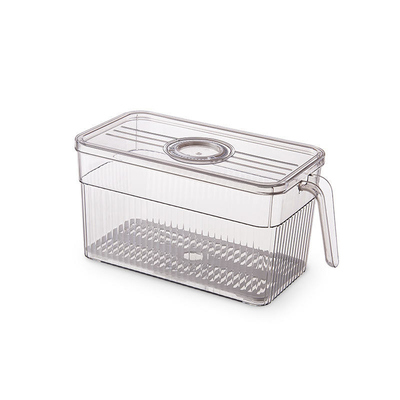 Home Polypropylene ตู้เย็น กล่องใส่อาหาร 15x15x30ซม