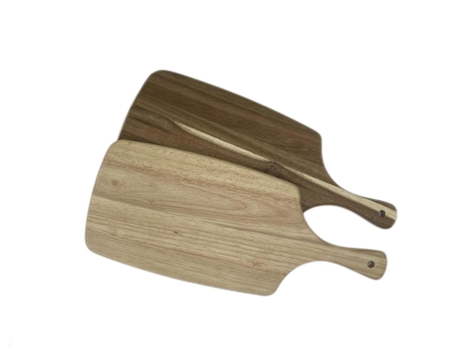 เขียงไม้กระถินเทศ 43x18x2ซม. / ถาดมีหูหิ้ว