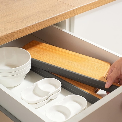 เขียงไม้ไผ่พับได้เครื่องล้างจาน Safe Kitchen Wood