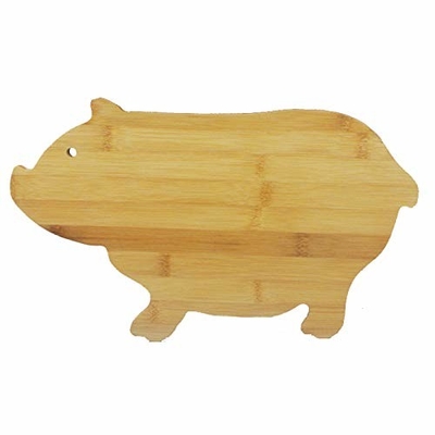 Custom 35x19cm 24 เขียงไม้ไผ่รูปหมู