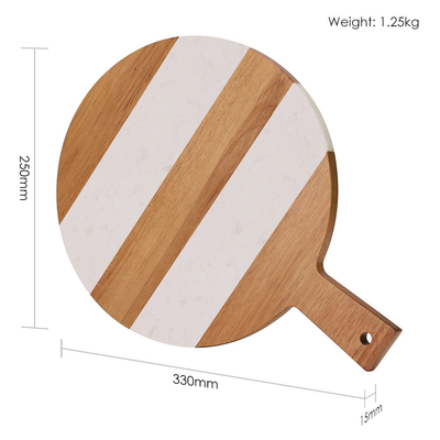 Acacia และ Marble Cutting เขียงเสิร์ฟสำหรับชีส