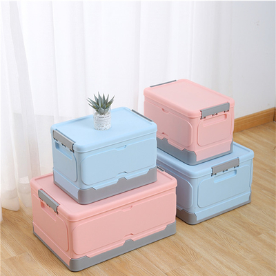 กล่องเก็บของพลาสติกวางซ้อนกันได้ปลอดสาร BPA 20-35L กล่องใส่รองเท้า