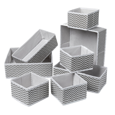 กล่องเก็บของผ้าพับได้ 1.5 มม. ลิ้นชักกระดาษแข็ง ออแกไนเซอร์ Cube