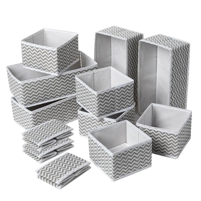 กล่องเก็บของผ้าพับได้ 1.5 มม. ลิ้นชักกระดาษแข็ง ออแกไนเซอร์ Cube