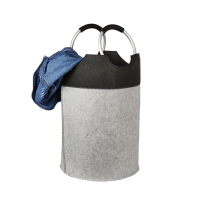 3mm 4mm Felt Storage Basket ถุงซักผ้าพับได้ 39*68cm